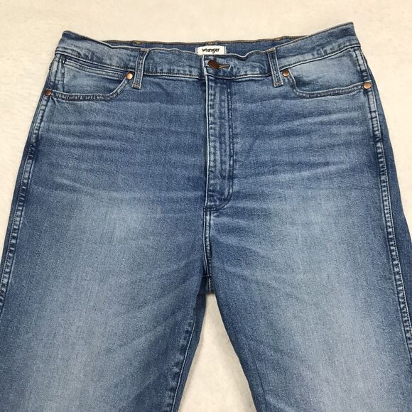 WRANGLER 626 Jeans Women 33x30 Westward High Rise Boot Light Wash Denim Blue - Picture 3 of 16